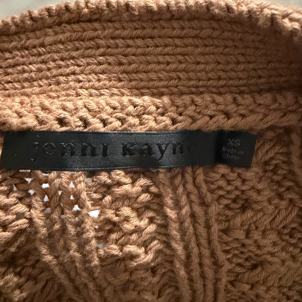 Jenni Kayne Cotton Cable Knit Cardigan Sweater - Picture 5 of 6